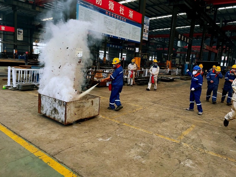 Eihe Steel Structure hà realizatu l'esercitu di u focu di 