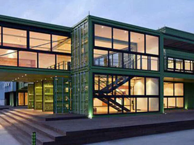 Casa di Villa Prefabbricata in Acciaio Luce per Edificio Modulare