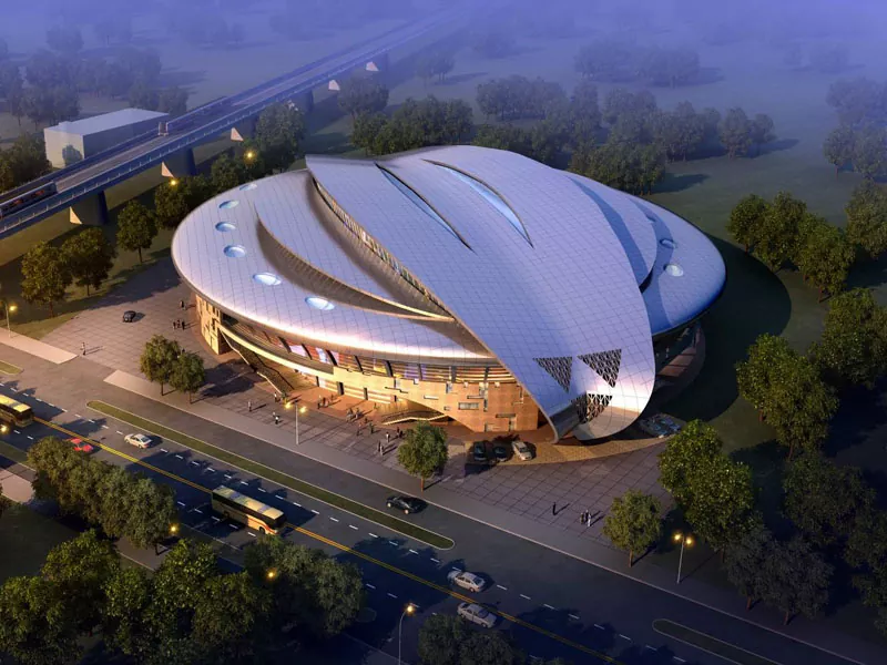 PREFAB STADIUM COSTRUZIONE CON STRUTTURA D'AFFETE