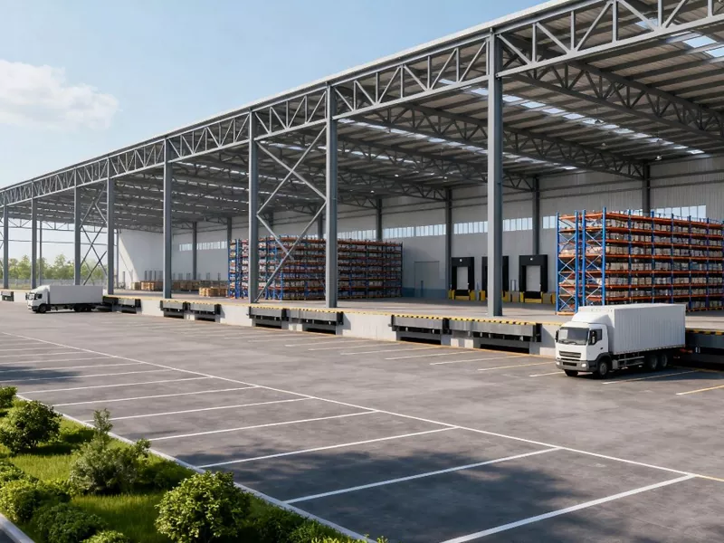 Edificiu Centru di Distribuzione di Strutture d'Acciaio